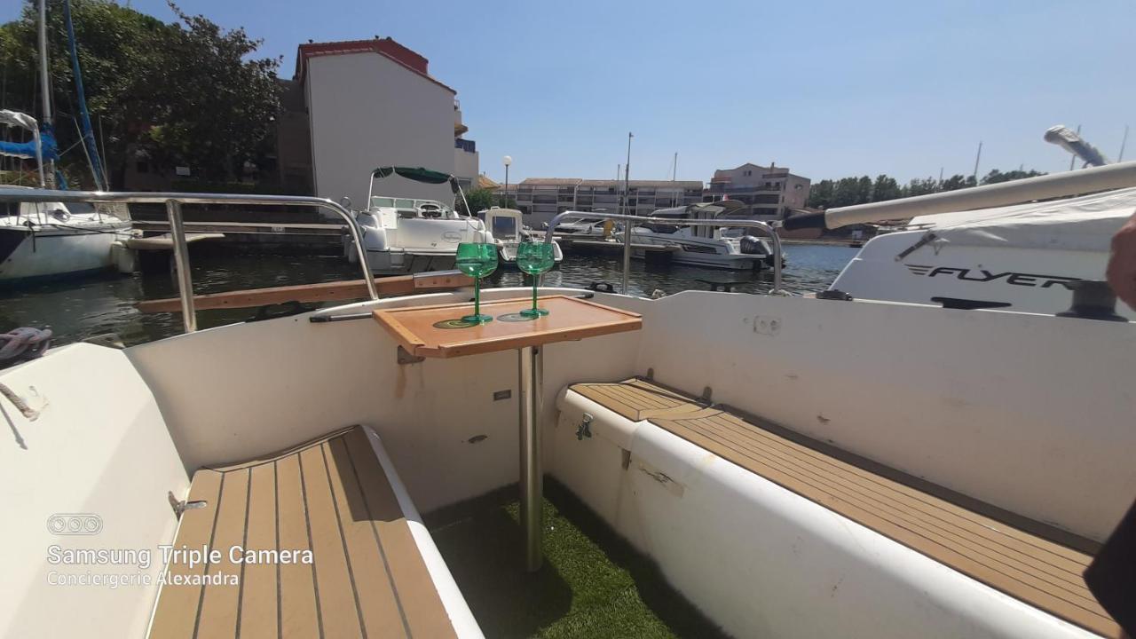Nuit Insolite A Bord De L'Enata Un Voilier A Quai Sur La Marina De St Cyprien Saint-Cyprien  Εξωτερικό φωτογραφία